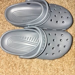 Kids Dark Grey Crocs, Size 3, Never Been Worn, Brand New